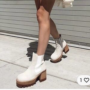 Jeffrey Campbell- Free People Platform suede boots- Preston Quavo. Size 7.5